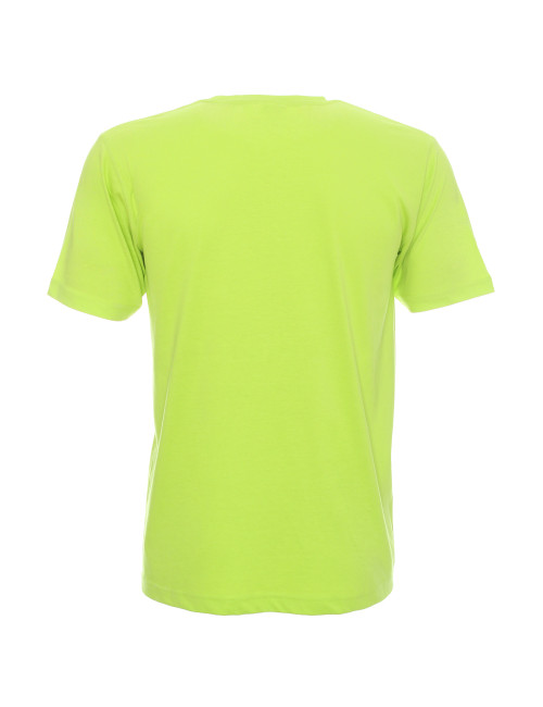 Promostars HEAVY Men`s T-SHIRT 170 LIME embroidery silkscreen print