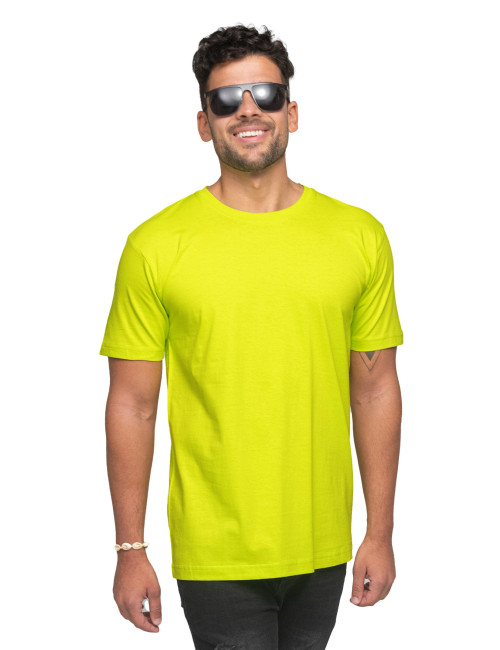 Promostars HEAVY Men`s T-SHIRT 170 LIME embroidery silkscreen print