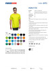 Promostars HEAVY Herren T-SHIRT 170 LIME Stickerei Siebdruckdruck