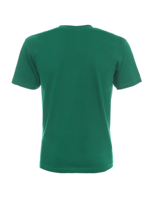 Promostars HEAVY HERREN T-SHIRT 170 GRÜN Logodruck Siebdruckstickerei