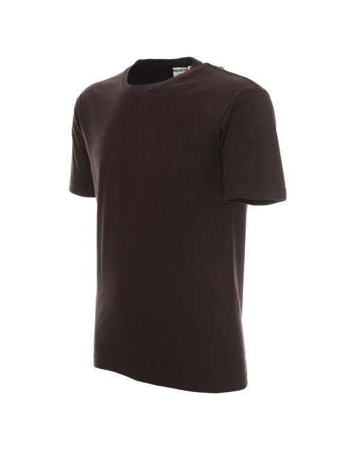 Promostars HEAVY Men`s T-SHIRT 170 DARK BROWN logo embroidery print