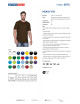 Promostars HEAVY Men`s T-SHIRT 170 DARK BROWN logo embroidery print
