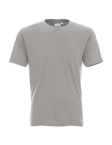 Promostars HEAVY HERREN T-SHIRT 170 HELLGRAU Siebdruck-Logo