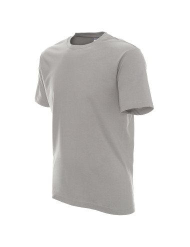 Promostars HEAVY HERREN T-SHIRT 170 HELLGRAU Siebdruck-Logo