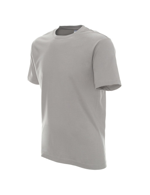 Promostars HEAVY HERREN T-SHIRT 170 HELLGRAU Siebdruck-Logo
