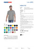 Promostars HEAVY HERREN T-SHIRT 170 HELLGRAU Siebdruck-Logo