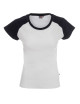 Damen-T-Shirt Promostars Ladies' Cruise Weiß/Marineblau