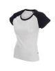 Damen-T-Shirt Promostars Ladies' Cruise Weiß/Marineblau