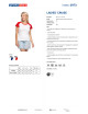 Promostars LADIES` CRUISE Damen T-SHIRT WEISS/ROT DTG-Druck