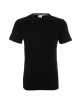 Promostars HEAVY SLIM HERREN T-SHIRT SCHWARZ Stickerei Logo Druck Siebdruck
