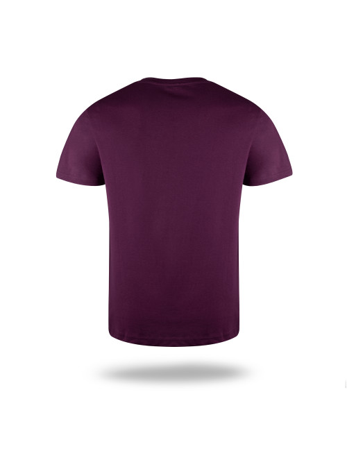 Promostars HEAVY SLIM Men`s T-SHIRT BURGUND embroidery print DTF silkscreen