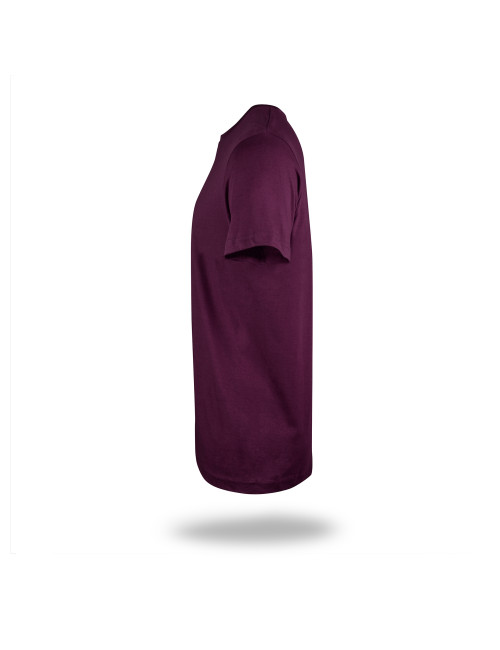 Promostars HEAVY SLIM Men`s T-SHIRT BURGUND embroidery print DTF silkscreen