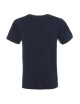 Promostars HEAVY SLIM Men`s T-SHIRT STEEL-BLUE MELANGE embroidery