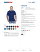 Promostars PREMIUM Herren-T-Shirt, marineblauer Aufdruck, Stickerei, Logo-Transfer