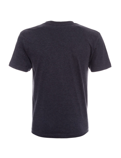 Promostars PREMIUM HERREN-T-SHIRT DUNKELGRAU MELANGE mit aufgesticktem Logo