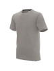 Promostars PREMIUM HERREN T-SHIRT HELLGRAU mit Siebdruck und Logo-Stickerei
