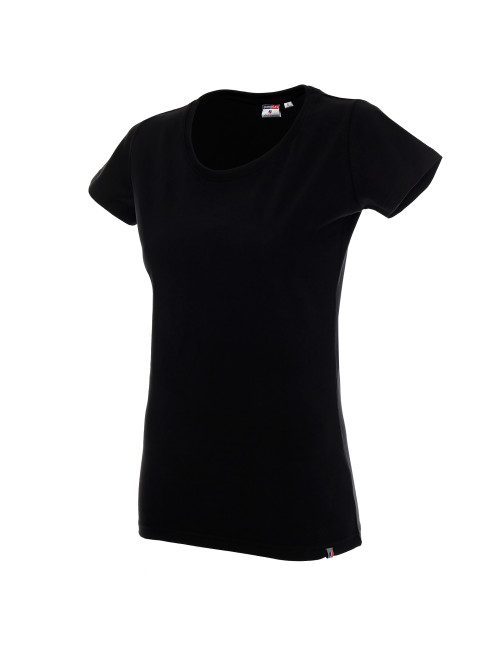 Promostars LADIES` PREMIUM T-SHIRT Women`s BLACK logo print for companies