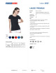 Promostars LADIES` PREMIUM Damen T-SHIRT SCHWARZ mit Logodruck für Unternehmen