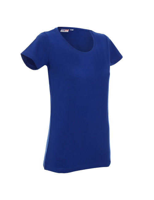 Promostars LADIES` PREMIUM Damen-T-Shirt, COVERBONE, Logo-Druck, Stickerei