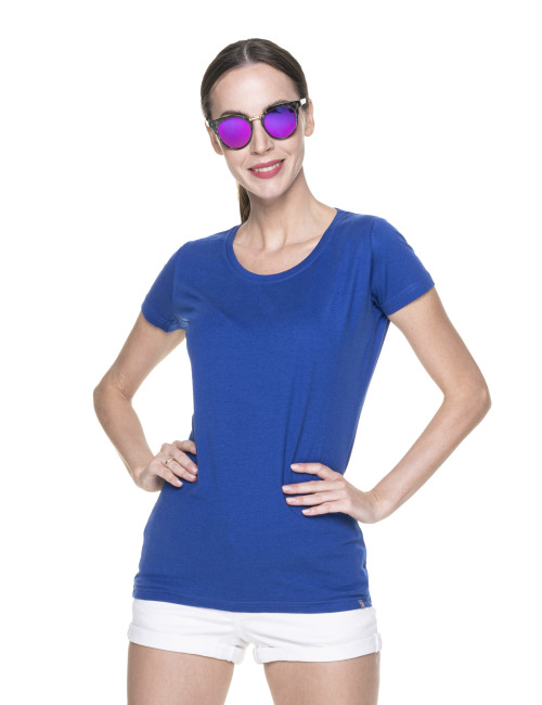 Promostars LADIES` PREMIUM Damen-T-Shirt, COVERBONE, Logo-Druck, Stickerei