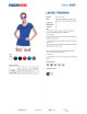 Promostars LADIES` PREMIUM Damen-T-Shirt, COVERBONE, Logo-Druck, Stickerei