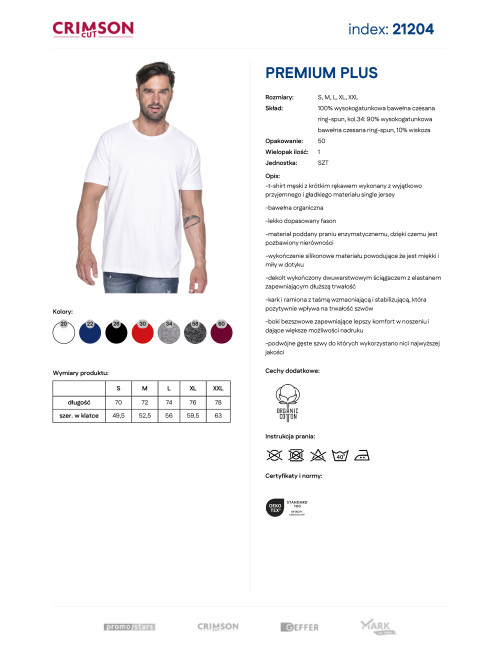 Herren T-Shirt Promostars Premium Plus Weiß