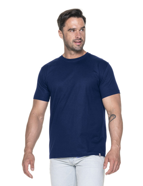 CRIMSON CUT PREMIUM PLUS HERREN-T-SHIRT, MARINEBLAU, Logodruck, Siebdruck