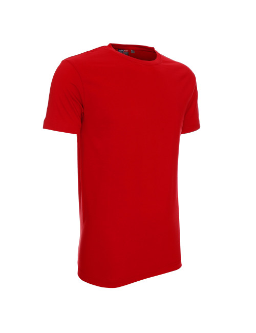 CRIMSON CUT PREMIUM PLUS HERREN-T-SHIRT ROT mit Stickerei und Siebdruck