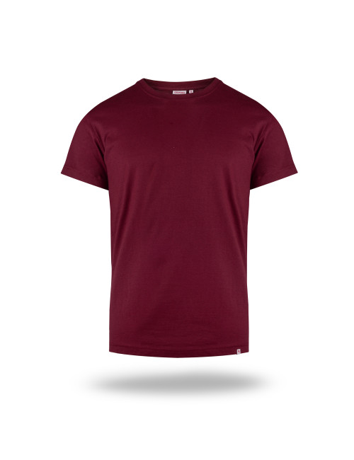 CRIMSON CUT PREMIUM PLUS Men`s T-SHIRT RED WINE silkscreen logo