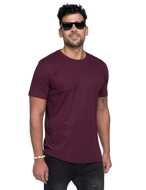 CRIMSON CUT PREMIUM PLUS HERREN-T-SHIRT ROTWEIN Siebdruck-Logo