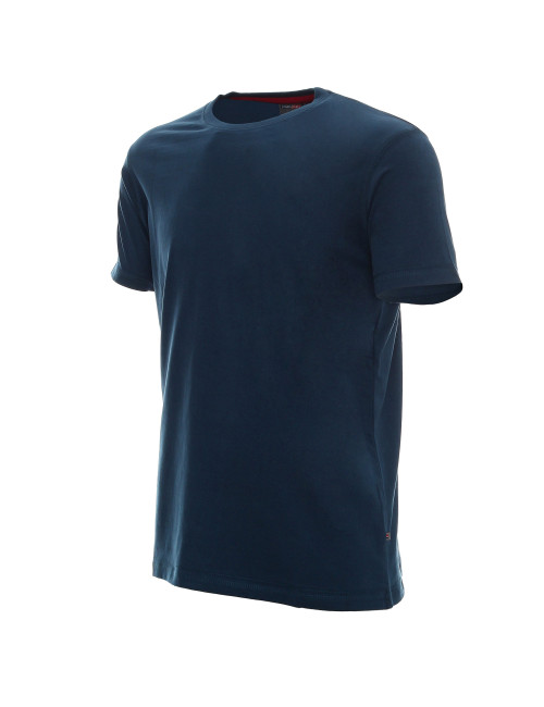 CRIMSON CUT MOSS Men`s T-SHIRT DARK BLUE DTG print logo embroidery
