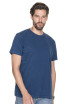 CRIMSON CUT MOSS Men`s T-SHIRT DARK BLUE DTG print logo embroidery