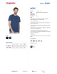 CRIMSON CUT MOSS Men`s T-SHIRT DARK BLUE DTG print logo embroidery