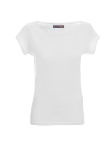 Damen-T-Shirt Promostars Fantasy Weiß Crimson Cut