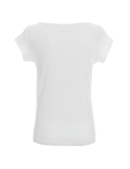 Damen-T-Shirt Promostars Fantasy Weiß Crimson Cut