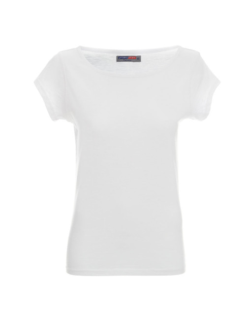 Damen-T-Shirt Promostars Fantasy Weiß Crimson Cut