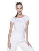 Damen-T-Shirt Promostars Fantasy Weiß Crimson Cut