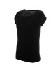 CRIMSON CUT FANTASY Damen T-SHIRT SCHWARZ Siebdruck-Firmenlogo-Stickerei