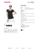 CRIMSON CUT FANTASY Damen T-SHIRT SCHWARZ Siebdruck-Firmenlogo-Stickerei