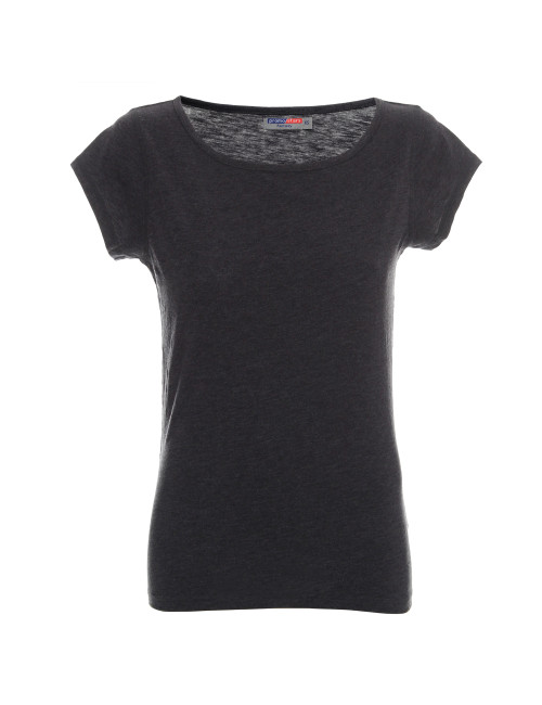 CRIMSON CUT FANTASY KOSZULKA Damska CIEMNY SZARY MELANŻ nadruk DTG haft