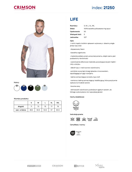 Promostars Life Men's T-Shirt White
