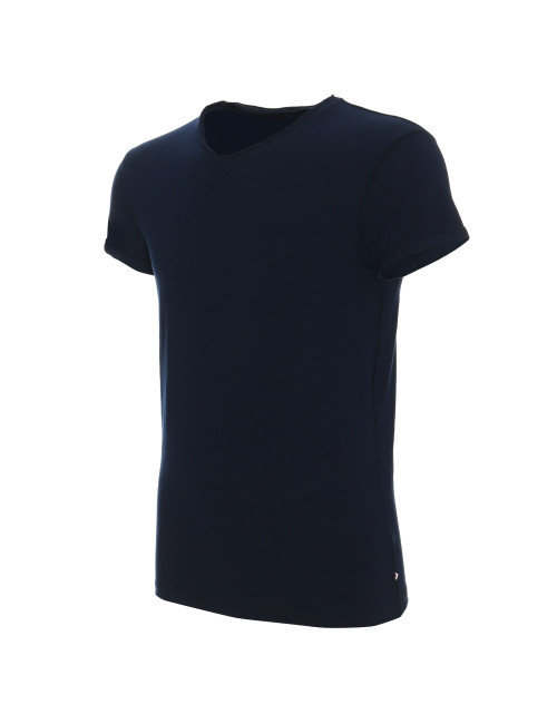 CRIMSON CUT LIFE Men`s T-SHIRT NAVY PRINT logo for companies embroidery