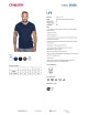 CRIMSON CUT LIFE Men`s T-SHIRT NAVY PRINT logo for companies embroidery