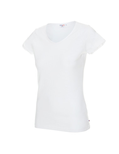 Damen-T-Shirt Promostars Ladies' Life Weiß Crimson Cut