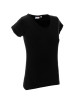 CRIMSON CUT LADIES` LIFE Damen-T-Shirt, schwarzer Logodruck, Siebdruck