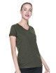 CRIMSON CUT LADIES` LIFE Damen T-Shirt DAMEN KHAKI DTG-Stickerei
