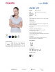 CRIMSON CUT LADIES` LIFE Damen T-Shirt GRAU BLAU mit Aufdruck und Stickerei