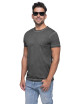 CRIMSON CUT SMOKY Herren-T-Shirt in Grau mit Stickerei, Siebdruck und Transferdruck