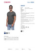 CRIMSON CUT SMOKY Herren-T-Shirt in Grau mit Stickerei, Siebdruck und Transferdruck