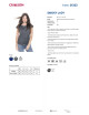 CRIMSON CUT SMOKY LADY Damen-T-Shirt in Grau mit DTG-Stickerei und Firmenlogos